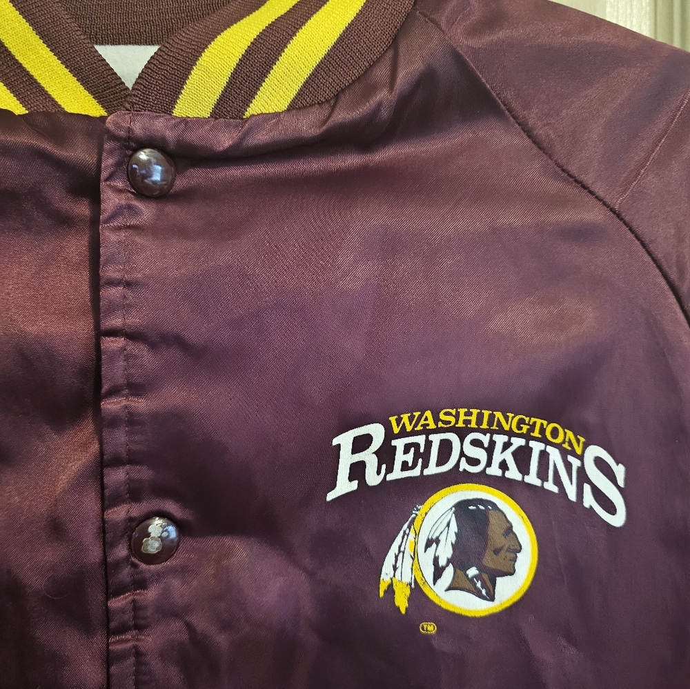 Vintage Washington Redskins button up jacket youth 18/20 - Picture 2 of 8